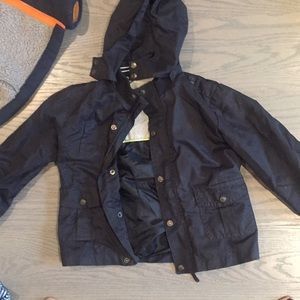 Mayoral baby jacket in royal blue. Super cute on!